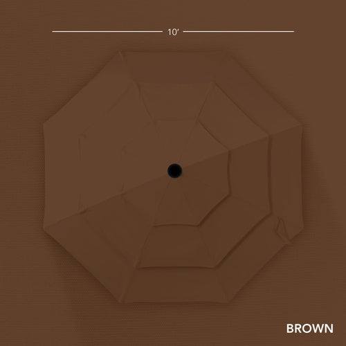 3-Tier Patio Umbrella w/ Tilt Adjustment, Crank - 10ft