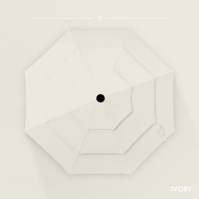 3-Tier Patio Umbrella w/ Tilt Adjustment, Crank - 10ft