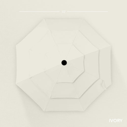 3-Tier Patio Umbrella w/ Tilt Adjustment, Crank - 10ft