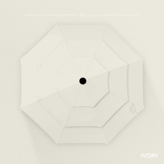 3-Tier Patio Umbrella w/ Tilt Adjustment, Crank - 10ft