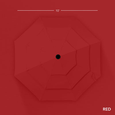 3-Tier Patio Umbrella w/ Tilt Adjustment, Crank - 10ft