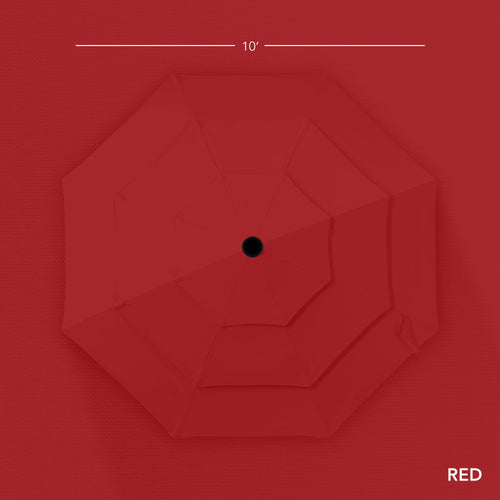 3-Tier Patio Umbrella w/ Tilt Adjustment, Crank - 10ft