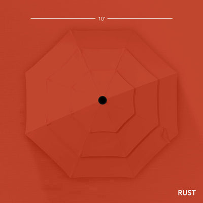 3-Tier Patio Umbrella w/ Tilt Adjustment, Crank - 10ft