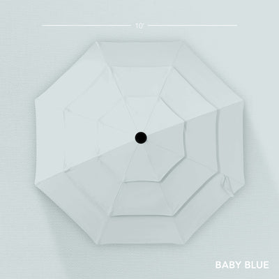 3-Tier Patio Umbrella w/ Tilt Adjustment, Crank - 10ft