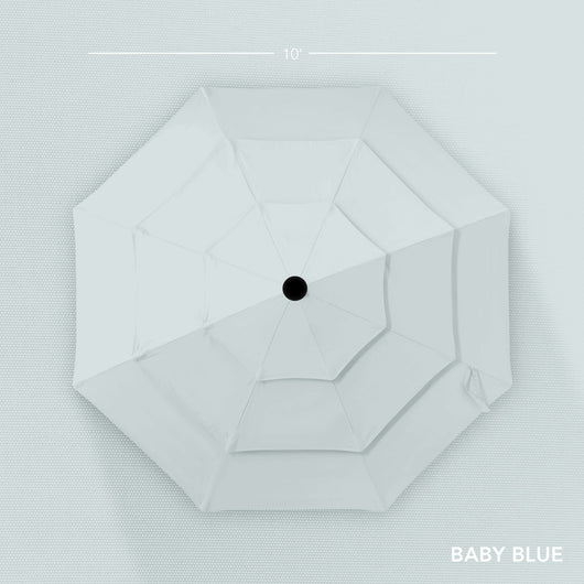 3-Tier Patio Umbrella w/ Tilt Adjustment, Crank - 10ft