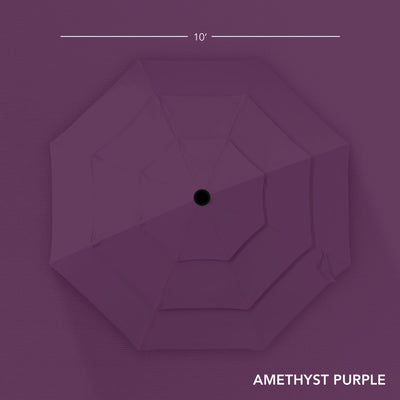 3-Tier Patio Umbrella w/ Tilt Adjustment, Crank - 10ft