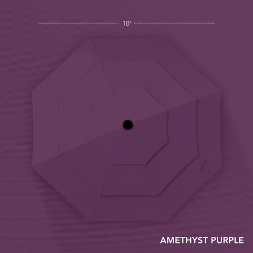 3-Tier Patio Umbrella w/ Tilt Adjustment, Crank - 10ft