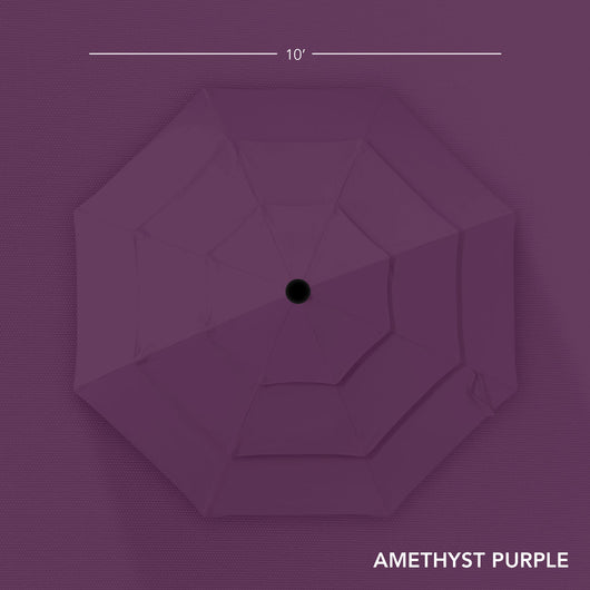 3-Tier Patio Umbrella w/ Tilt Adjustment, Crank - 10ft