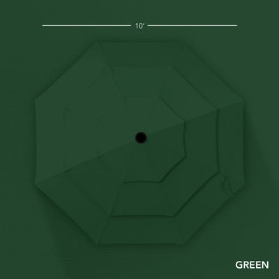 3-Tier Patio Umbrella w/ Tilt Adjustment, Crank - 10ft