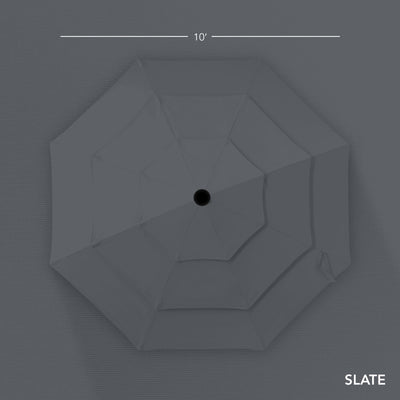 3-Tier Patio Umbrella w/ Tilt Adjustment, Crank - 10ft