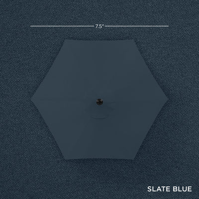 Outdoor Market Patio Umbrella w/ Push Button Tilt, Crank Lift - 7.5ft