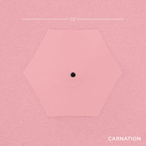 Outdoor Market Patio Umbrella w/ Push Button Tilt, Crank Lift - 7.5ft