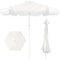 9ft Boho Fringe Umbrella  Tilt, UPF50+, Steel Pole