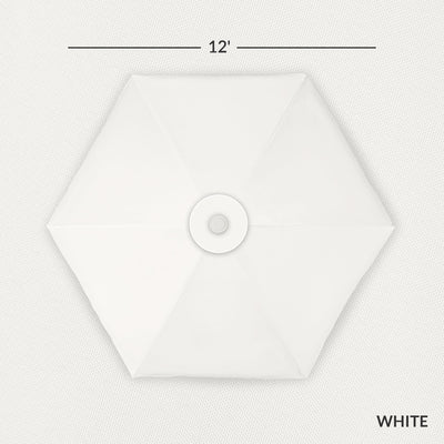 9ft Boho Fringe Umbrella  Tilt, UPF50+, Steel Pole