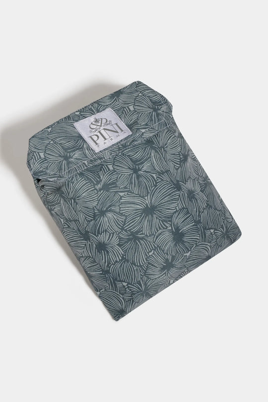 Sage flower swimshorts - Made in Italy