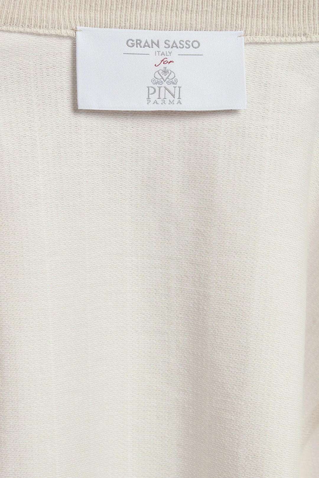 Sand striped jersey bomber - Made in Italy