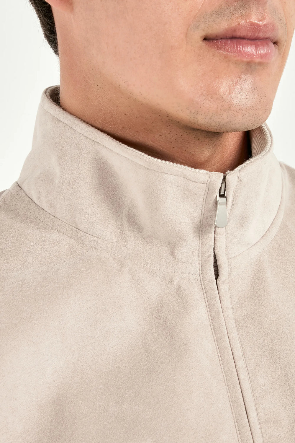 Stone alcantara vest - Made in Italy