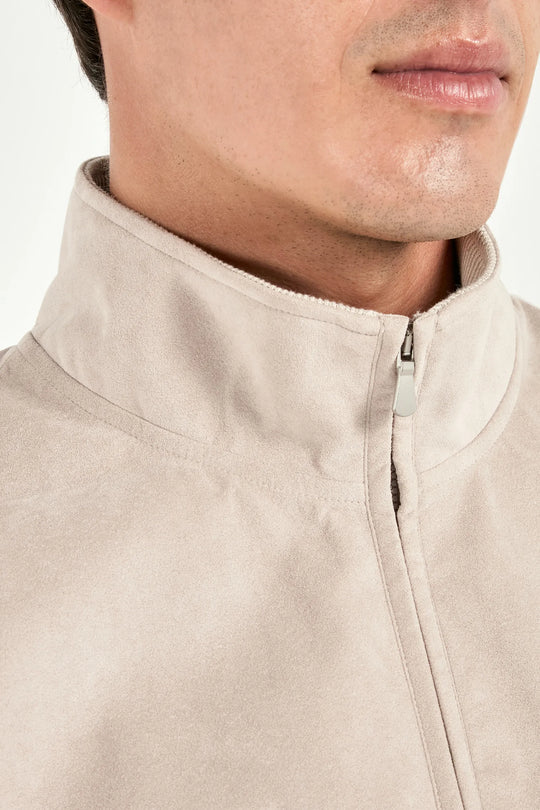 Stone alcantara vest - Made in Italy