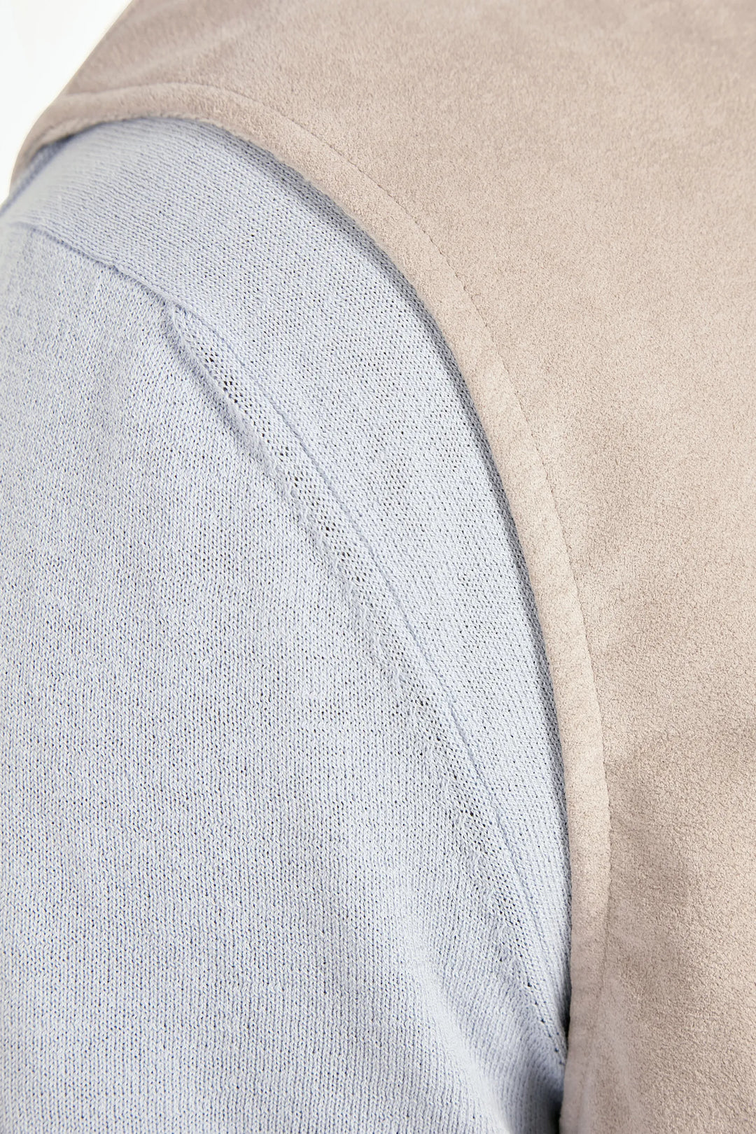 Stone alcantara vest - Made in Italy