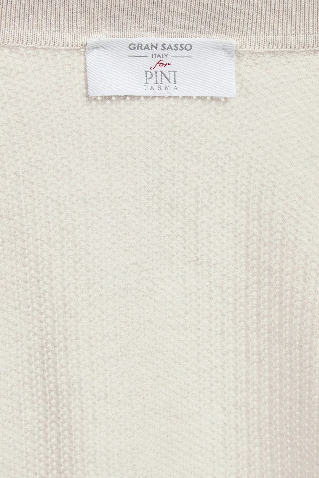 Stone knitted polo cardigan - Made in Italy
