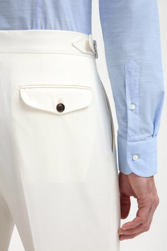 White cotton shorts - Made in Italy