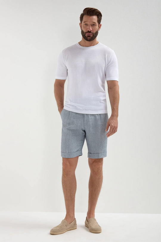 White knitted t-shirt - Made in Italy