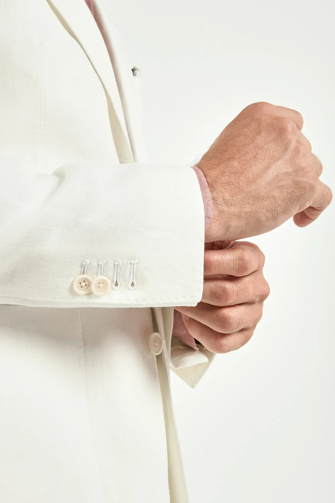 White linen jacket - Made in Italy