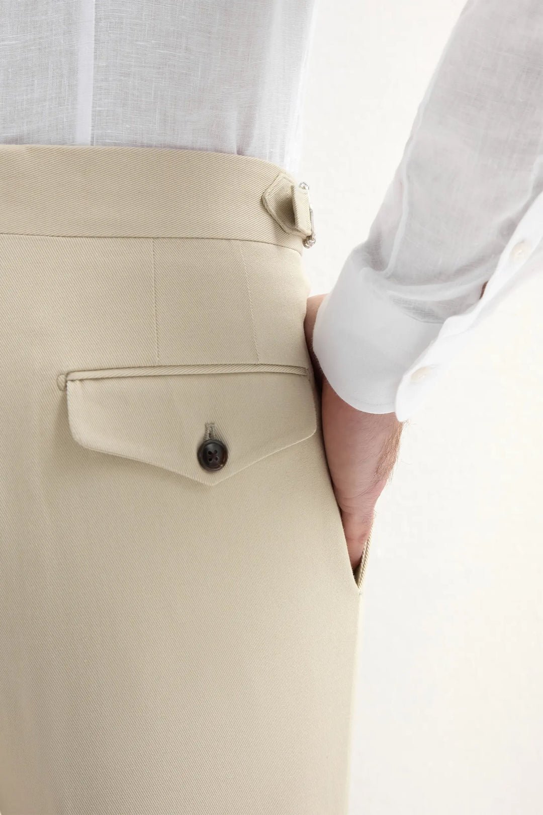 Beige cotton shorts - Made in Italy