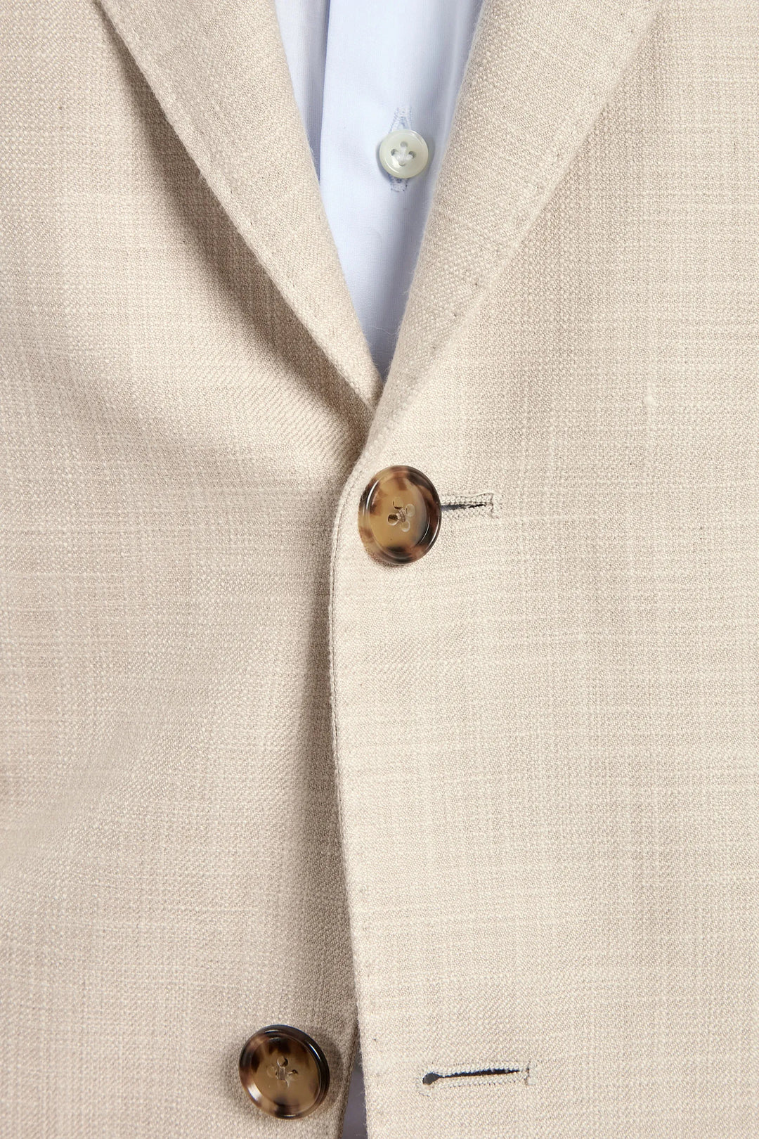 Beige jacket in cotton and silk - Made in Italy