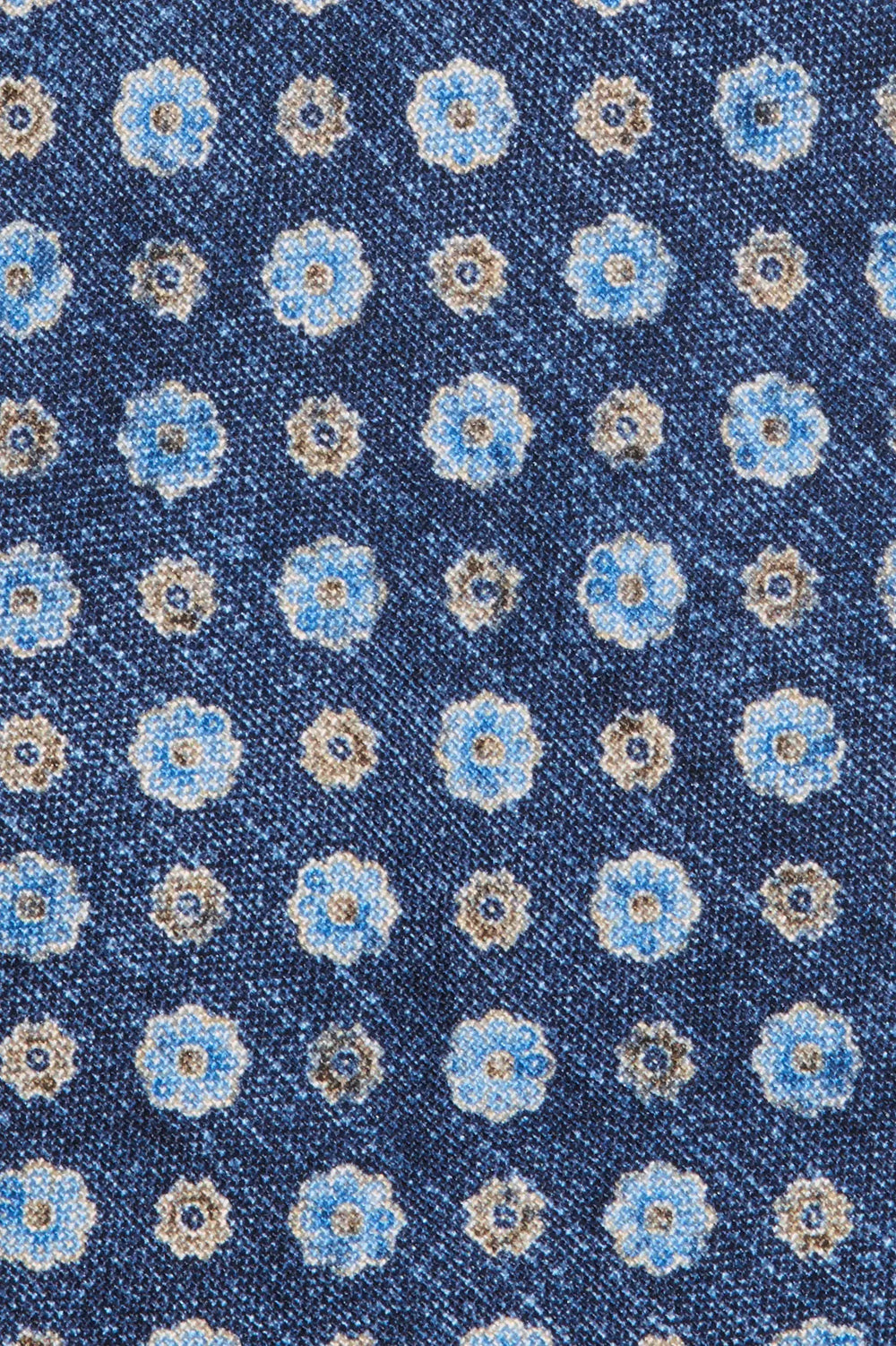 Blue fancy silk tie - Made in Italy