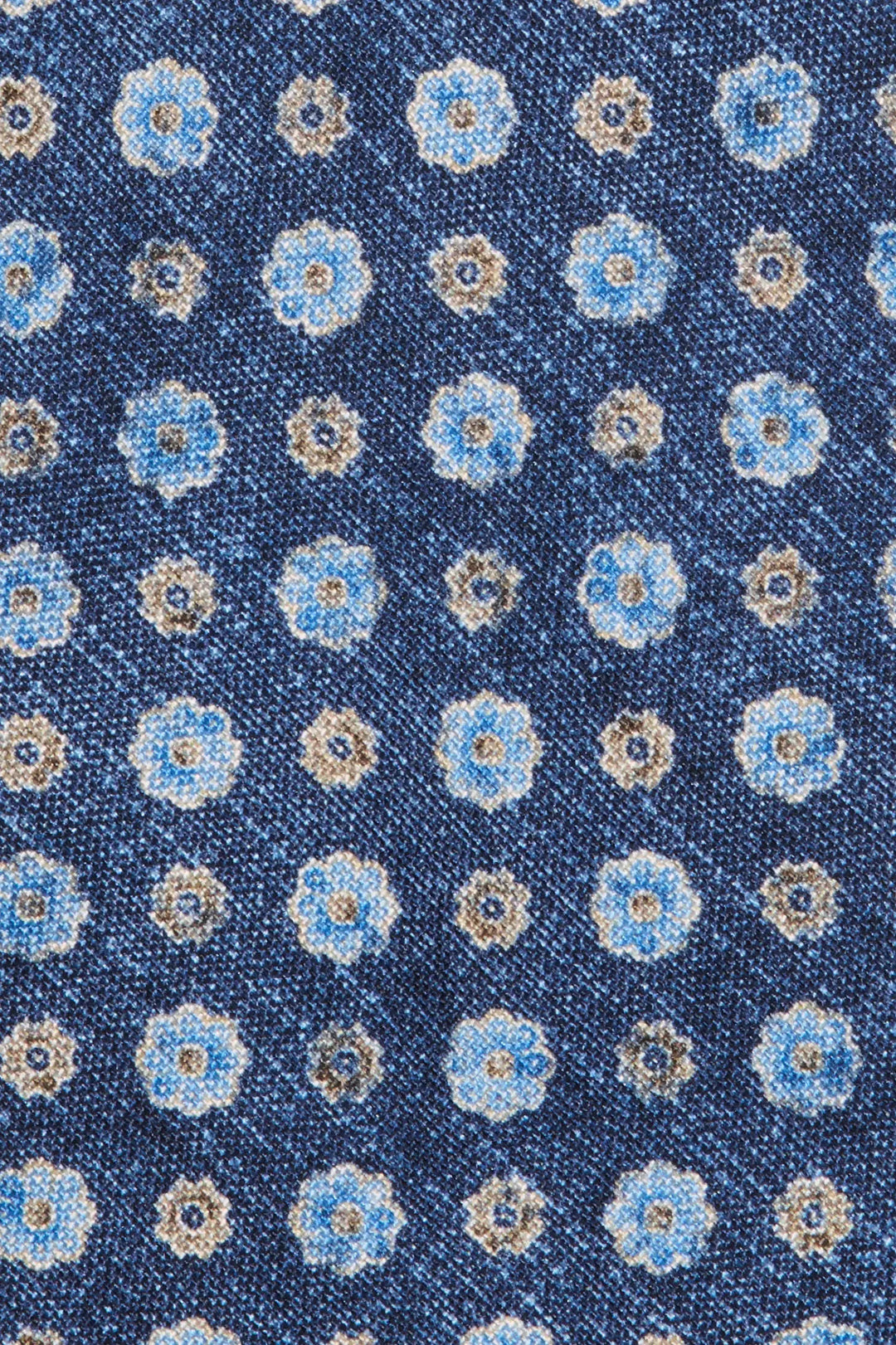 Blue fancy silk tie - Made in Italy