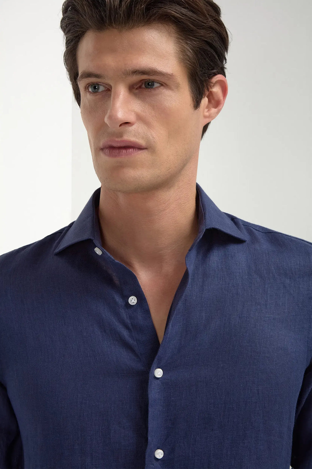 Blue linen shirt - Made in Italy