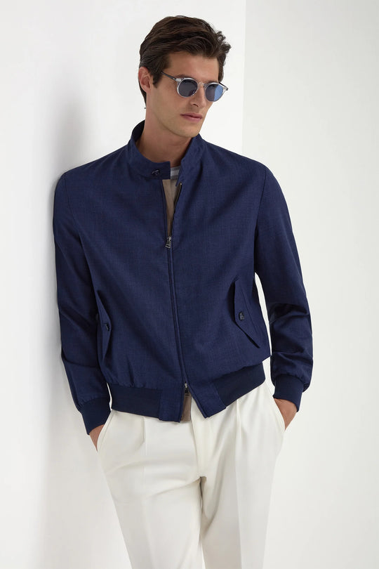 Blue short jacket – Made in Italy