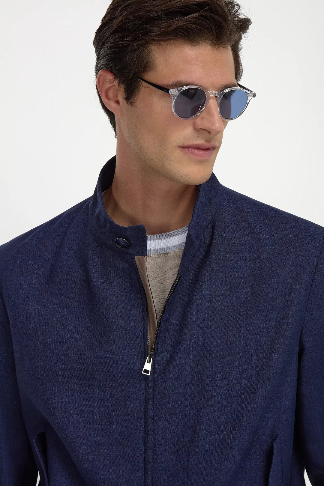 Blue short jacket – Made in Italy