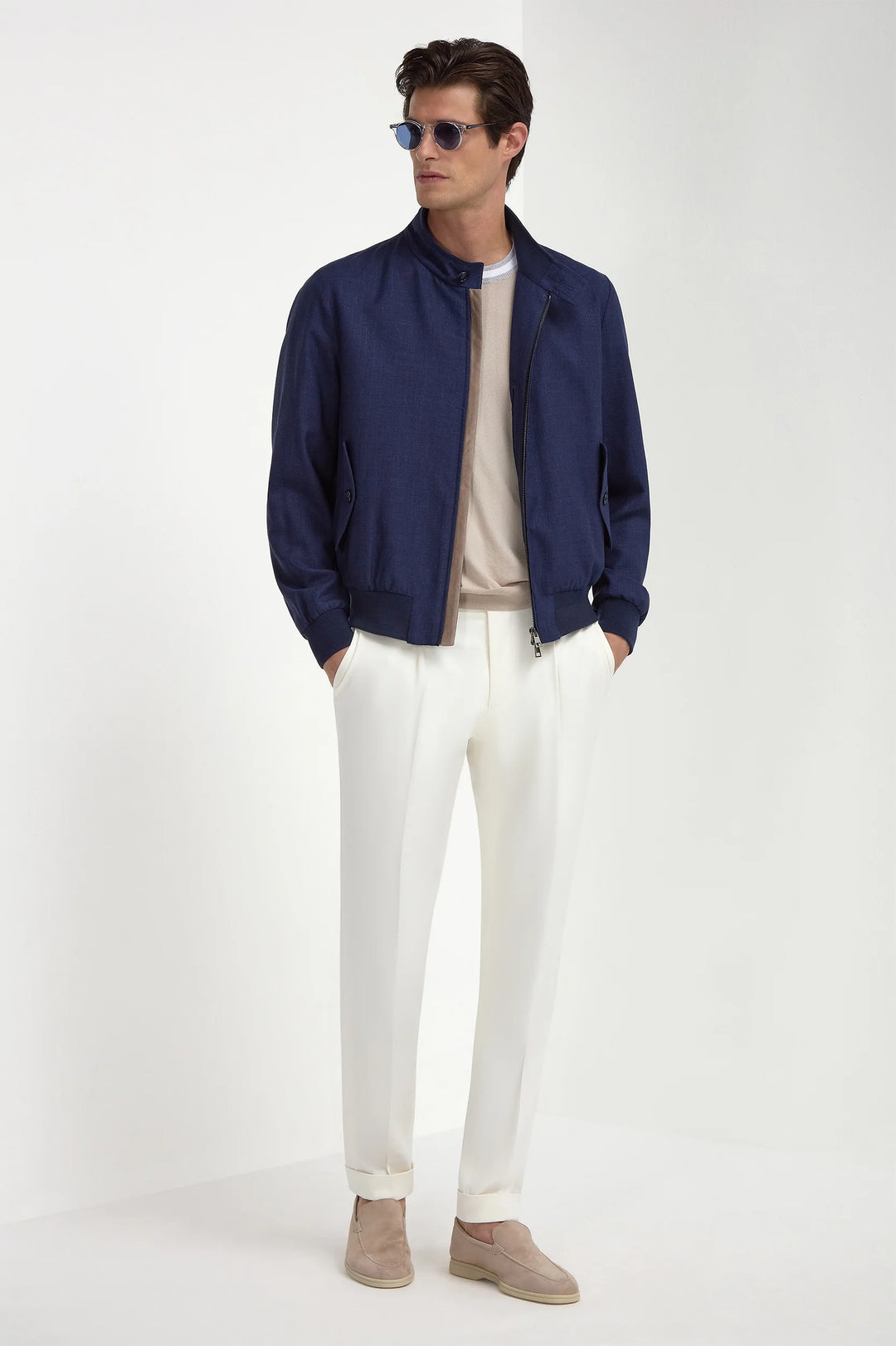 Blue short jacket – Made in Italy