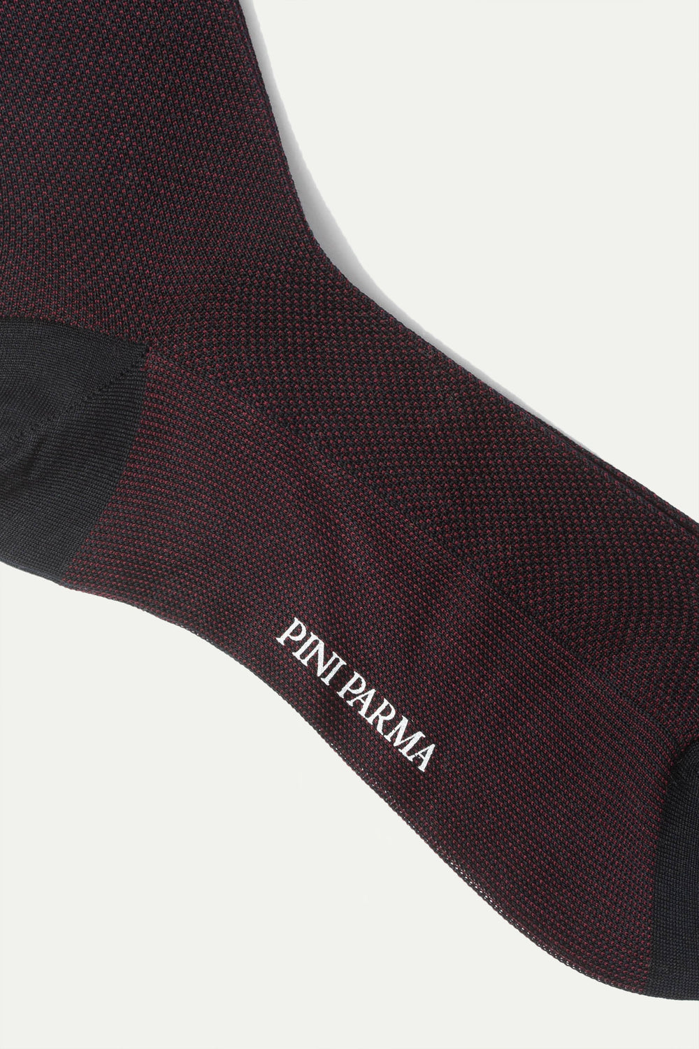 Bordeaux patterned short socks - Made in Italy