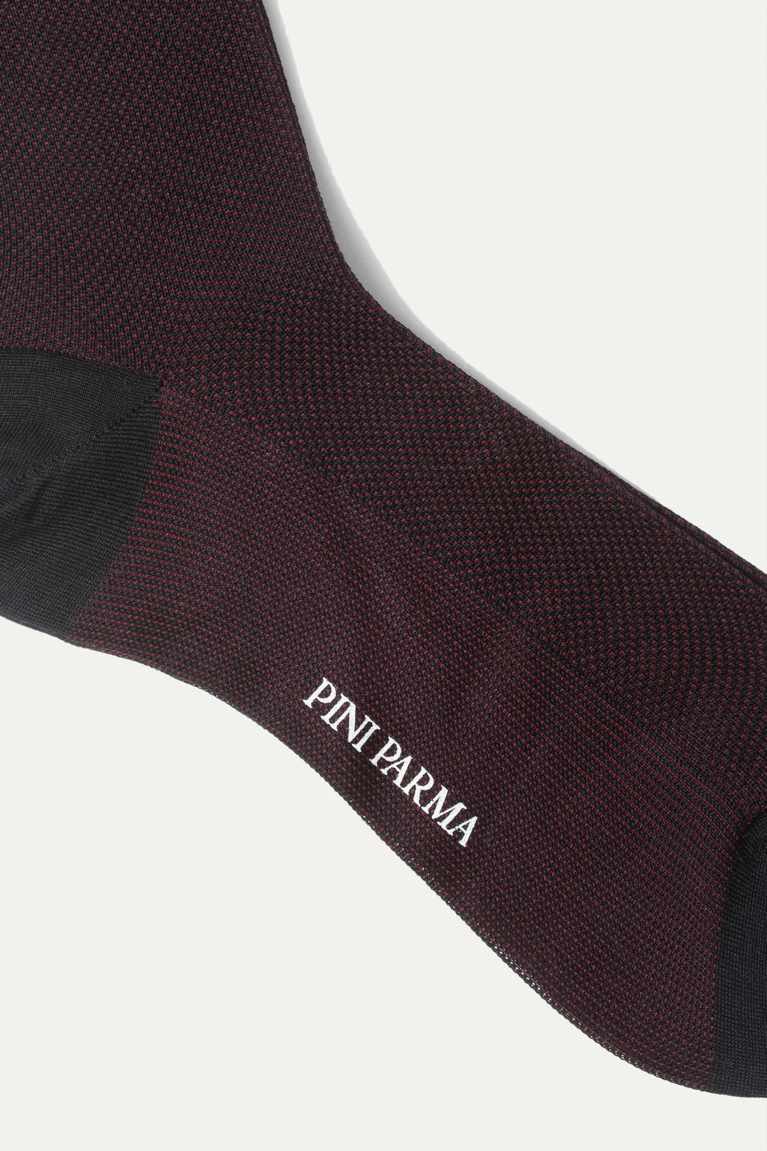 Bordeaux patterned short socks - Made in Italy