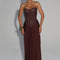 Robe Maxi Carina - Marron Prune
