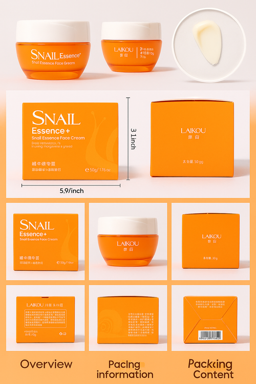 CAVE’H. Snail Essence Face Cream – Hydrating Glow