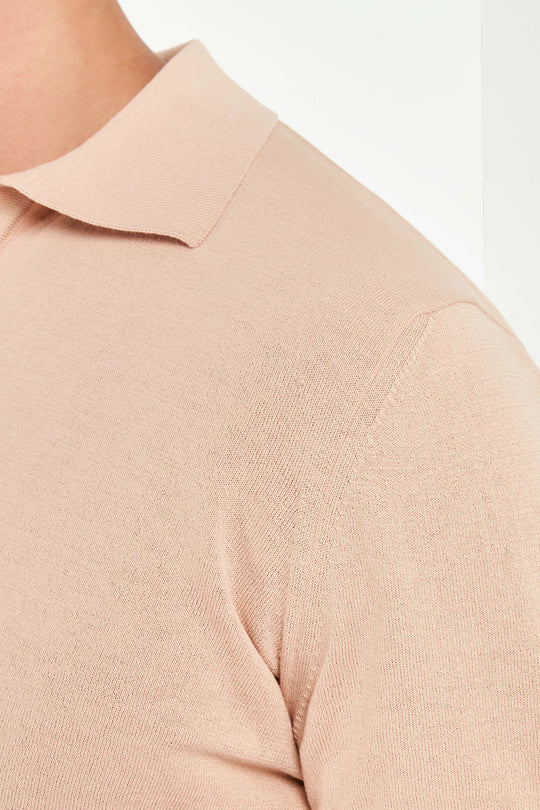 Peach polo - Made in Italy