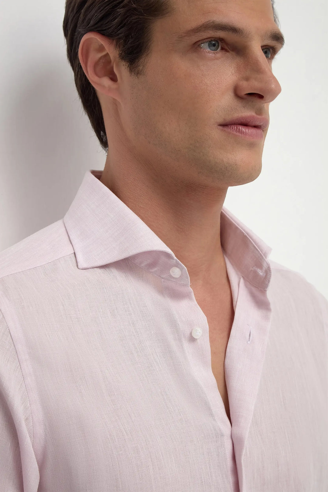 Pink linen shirt - Made in Italy