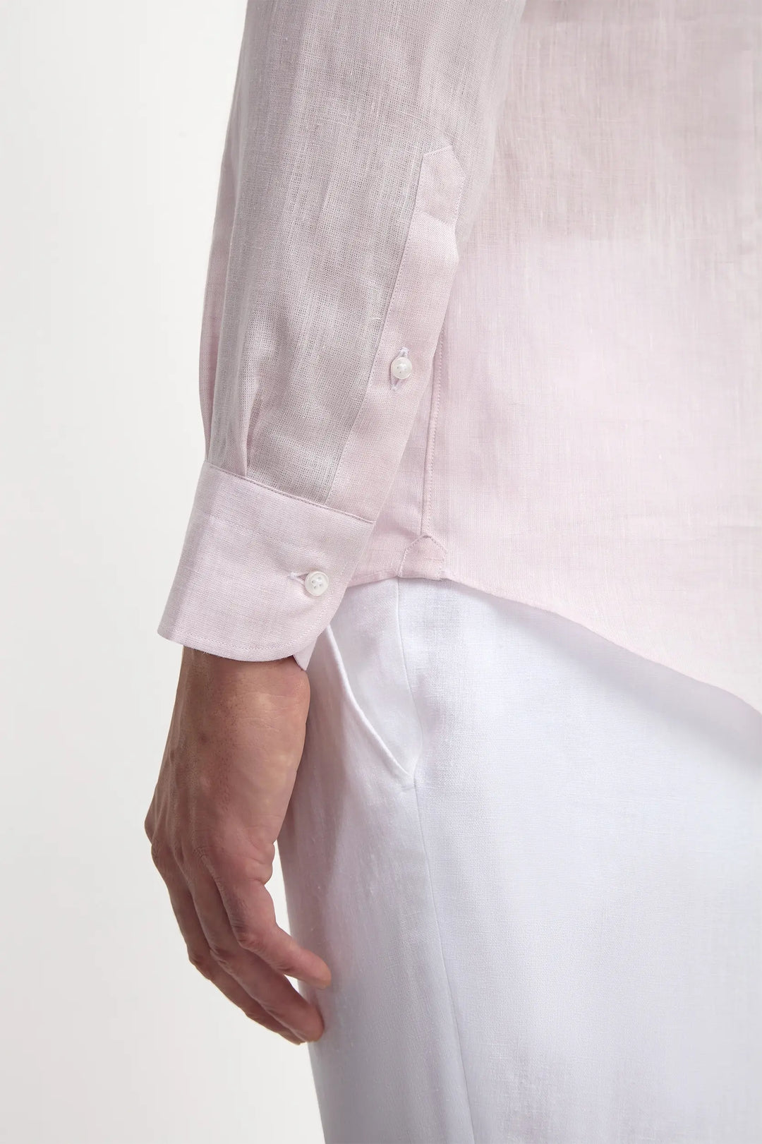 Pink linen shirt - Made in Italy