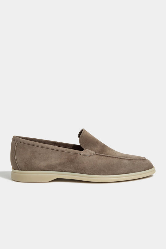 Taupe loafers - Made In Italy